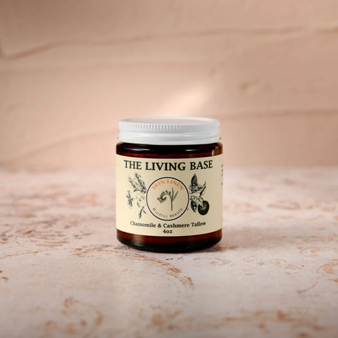 Chamomile and Cashmere Tallow Face Moisturizer Cream 4oz – Natural Botanical Skincare | Made in USA Skin Linen 