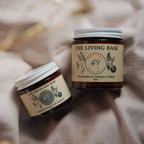 Chamomile and Cashmere Tallow Face Moisturizer Cream 4oz – Natural Botanical Skincare | Made in USA Skin Linen 