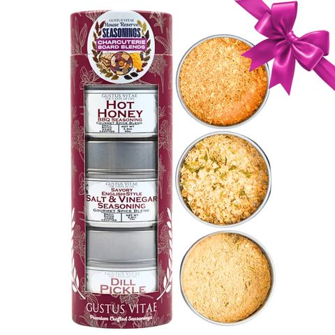 Charcuterie Board Blends: House Favorite Seasonings  | Gift Pack Set of 3 Gustus Vitae  Collections & Gift Sets