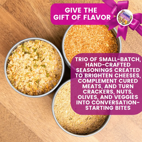 Charcuterie Board Seasoning Trio Gift Set of 3 – House Favorite Blends | Handcrafted Spices in California Gustus Vitae  Collections & Gift Sets