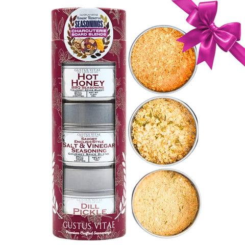 Charcuterie Board Seasoning Trio Gift Set of 3 – House Favorite Blends | Handcrafted Spices in California Gustus Vitae  Collections & Gift Sets