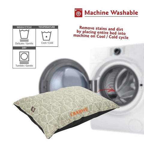 Charlie Personalized Dog Bed – Durable Poly-Cotton Cover – Majestic Pet Products | Made in USA Majestic Pet