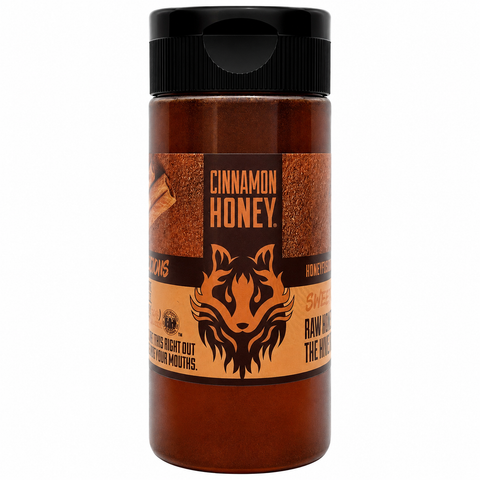 American-Made Raw Cinnamon Honey – All Natural Brooksville Florida Harvest | Artisan Local Honey Blend Made in USA Honey Badgers Bee Farm  Honey