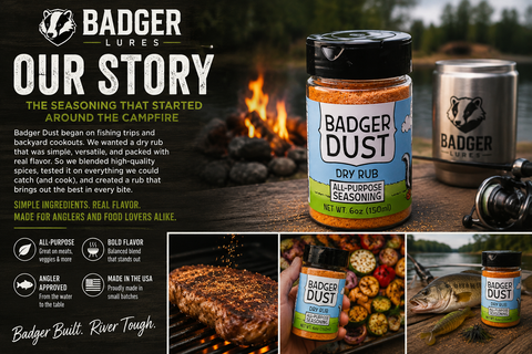 Badger Dust 6oz All-Purpose Seasoning Blend – Honey Powder Dry Rub for Meats and Veggies | Made in USA Honey Badgers Bee Farm 