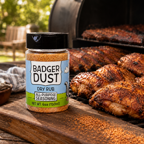 Badger Dust 6oz All-Purpose Seasoning Blend – Honey Powder Dry Rub for Meats and Veggies | Made in USA Honey Badgers Bee Farm 
