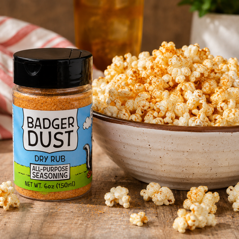 Badger Dust 6oz All-Purpose Seasoning Blend – Honey Powder Dry Rub for Meats and Veggies | Made in USA Honey Badgers Bee Farm 
