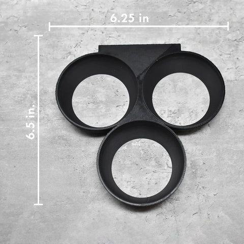 Chatelet Ball Wall Mount – Durable Black 3-Cup Holder | Made in USA Chatelet Manufacturing 
