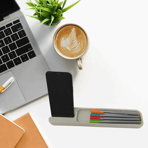 Chatelet Concrete Phone Stand Tray 8 Inch – Desk Organizer | Made in USA Chatelet Manufacturing 