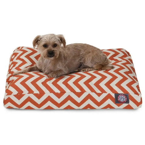 Chevron Pattern Memory Foam Dog Bed – Premium Pet Cushion | Made in USA Majestic Pet