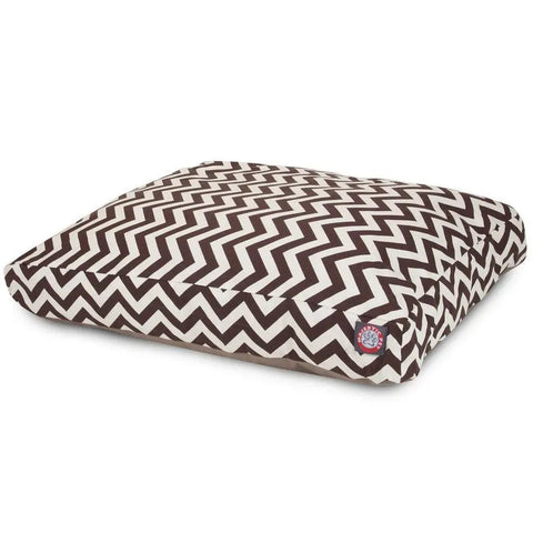 Chevron Pattern Memory Foam Dog Bed – Premium Pet Cushion | Made in USA Majestic Pet
