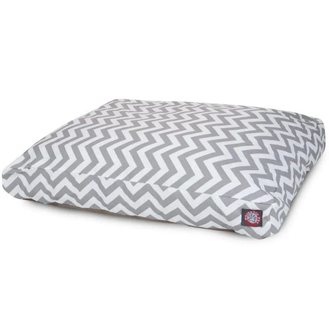 Chevron Pattern Memory Foam Dog Bed – Premium Pet Cushion | Made in USA Majestic Pet