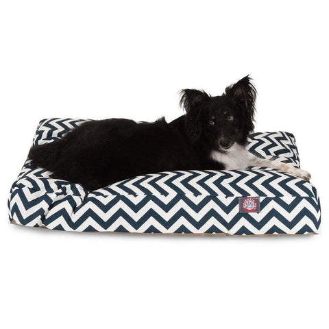 Chevron Pattern Memory Foam Dog Bed – Premium Pet Cushion | Made in USA Majestic Pet