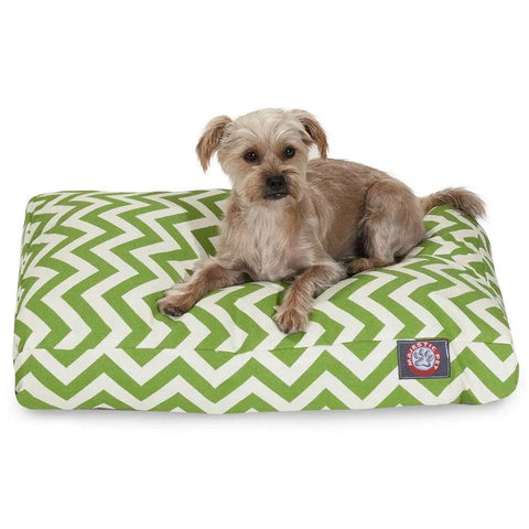 Chevron Pattern Memory Foam Dog Bed – Premium Pet Cushion | Made in USA Majestic Pet