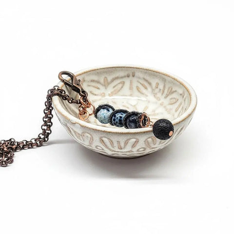 Child Abuse Prevention Gemstone Pendant Necklace – Fire Crackle Agate Beads | Handmade In USA Alexa Martha Designs  Pendant