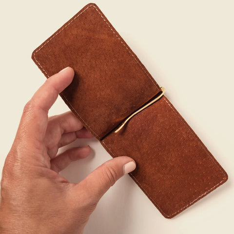 Chocolate 4 Inch Full Grain Leather Money Clip Wallet – Handmade in USA CASUPO  Money Clip Wallet