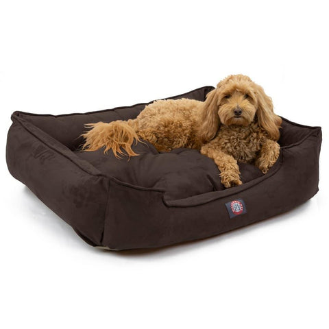 Reversible Suede Pet Lounge Bed – Plush Comfort Cushion | Made in USA Majestic Pet 