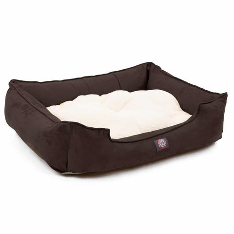 Reversible Suede Pet Lounge Bed – Plush Comfort Cushion | Made in USA Majestic Pet 