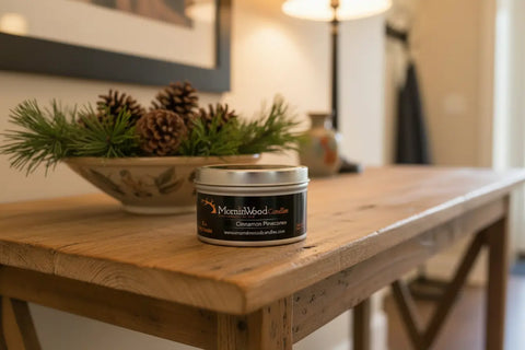 Cinnamon Pinecones - Soy Tin Collection MorninWood Candles  Candles