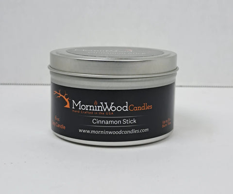Cinnamon Stick Soy Wax Candle Tin – 7oz Hand-Poured Home Fragrance | Made in USA by MorninWood Candles MorninWood Candles  Candles
