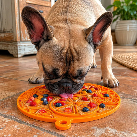 Citrus Design 8 Inch Pet Lick Mat With Suction Cups – Made in USA SodaPup  EMAT