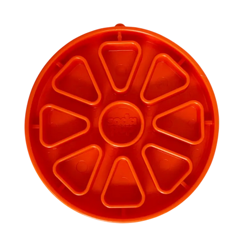 Citrus Pattern Slow Feeder Dog Bowl 8 Inch – Shallow Lick Mat for Enrichment | Made in USA SodaPup  ETRAY