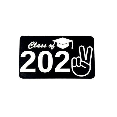 Class of 2022 Graduation Fridge or Locker Magnet - Perfect Decoration to Celebrate Graduation - Black & White Chatelet Manufacturing   12.95 Default Title