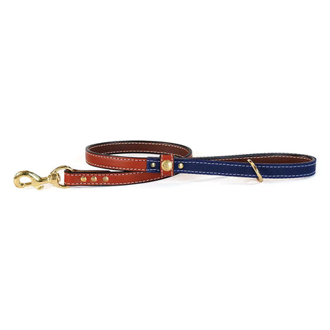 Classic American Bridle Leather Dog Leash With Waxed Cotton Handle – Upland & Downstream | Made in USA Auburn Leathercrafters  item