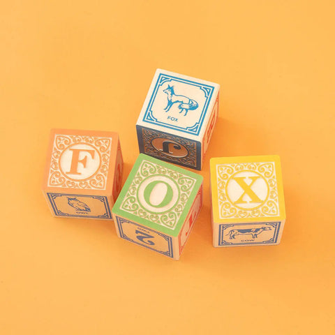Classic Wooden ABC Alphabet Blocks Set – 28 Pieces – 1.75 Inch Educational Toy | Made in USA Uncle Goose  Classic Goose