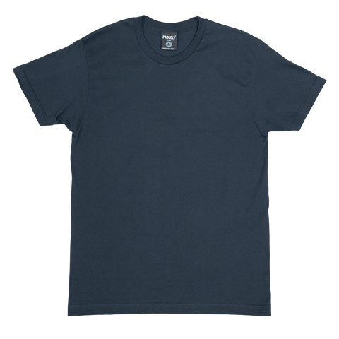 Men's Navy Combed Cotton Crewneck T-Shirt – Soft Durable Fabric | Made in USA Proudly USA  T-shirt