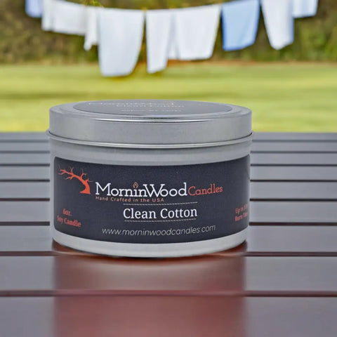 Clean Cotton - Soy Tin Collection MorninWood Candles  Candles
