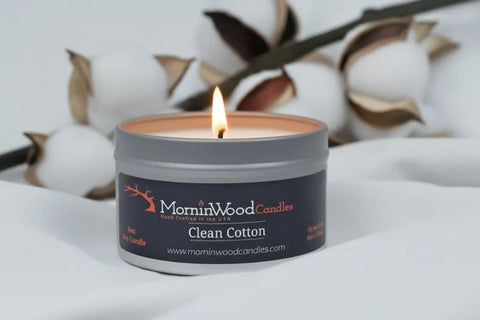 Clean Cotton - Soy Tin Collection MorninWood Candles  Candles