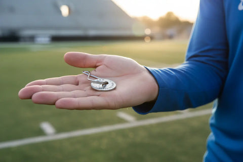 Coach Blessing Ring Charm – Handcrafted Recycled Pewter Motivational Pendant | Made in USA Whitney Howard Designs  Blessing Ring