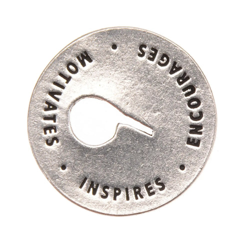 Coach Blessing Ring Charm – Handcrafted Recycled Pewter Motivational Pendant | Made in USA Whitney Howard Designs  Blessing Ring