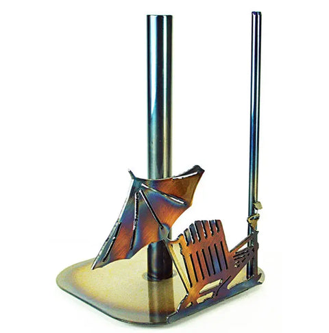 Coastal Beach Scene Paper Towel Holder – Handmade Metal Kitchen Accessory | Made in USA Knights Home Decor  item