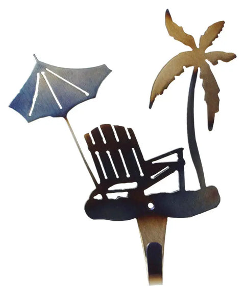 Coastal Beach-Themed Coat and Towel Hook – Steel Wall Mount | Made in USA Knights Home Decor  item