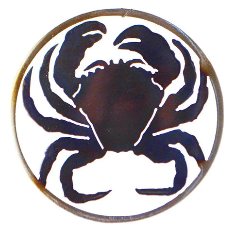 Coastal Crab Metal Wall Art – Handmade Seaside Decor | Made in USA Knights Home Decor  item