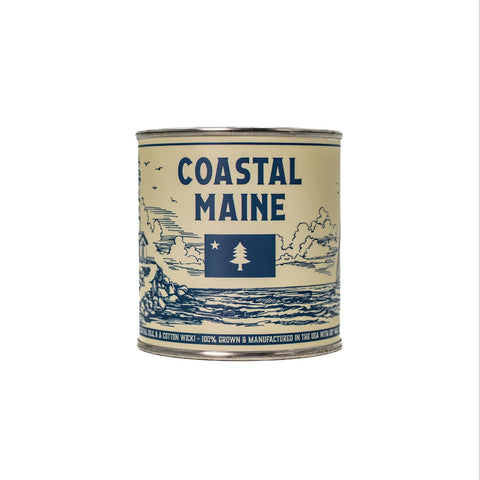 Coastal Maine 8 Oz Soy Wax Candle – Handcrafted Home Fragrance With Ocean Breeze Scent | Made in USA All American Maker 