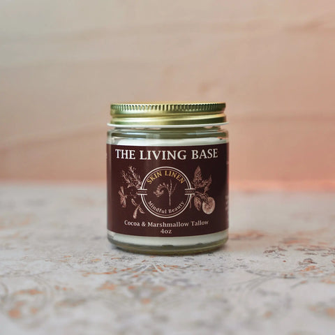 Cocoa Marshmallow Tallow Cream 4oz or 2oz jar – Hydrating Natural Skin Moisturizer | Made in USA Skin Linen 