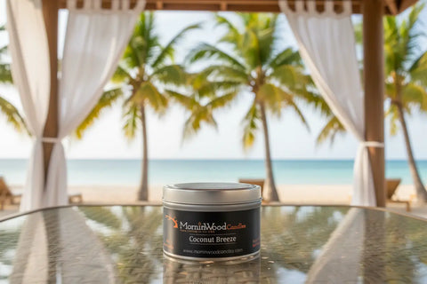 Coconut Breeze - Soy Tin Collection MorninWood Candles  Candles