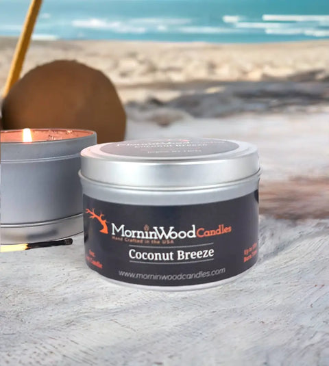 Coconut Breeze - Soy Tin Collection MorninWood Candles  Candles