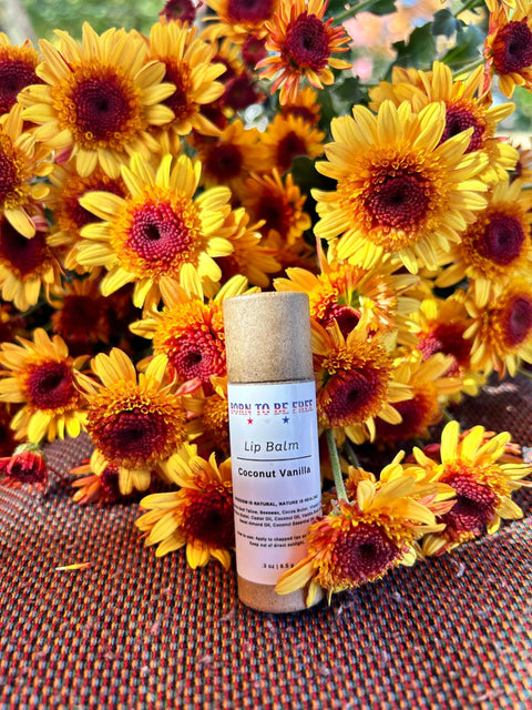 Coconut Vanilla Lip Balm Born to be Free  Lip Balm
