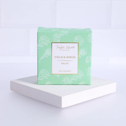 Cold & Sinus Organic Salve Taylor Made Organics  therapeutic salve