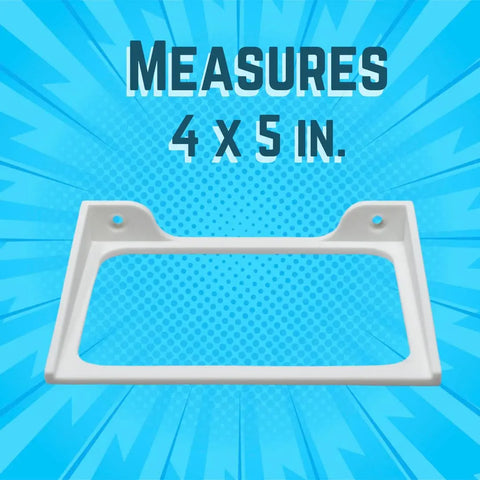 Chatelet Manufacturing’s Collectible Wall Display Stands are compatible with Funko Pop figures in box. This white, rectangular frame (4x5) with two top screw holes is perfect for displaying your originals, shown on a blue comic-style background. Made in USA.