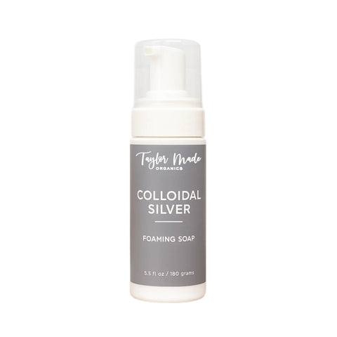 Colloidal Silver Organic Foaming Soap | Sulfate-Free Taylor Made Organics  bar soap