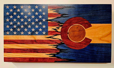 Colorado United Flag 10-1/4"×18-7/8" American Grains LLC 