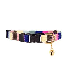 Colorful Cat Collar with Breakaway Safety Buckle – Adjustable Stylish Pet Accessory | Made in USA Auburn Leathercrafters  item