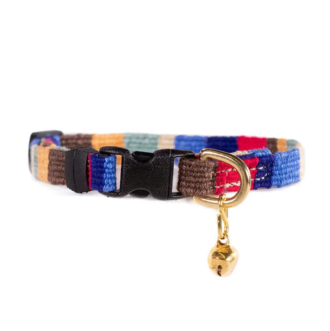 Colorful Cat Collar with Breakaway Safety Buckle – Adjustable Stylish Pet Accessory | Made in USA Auburn Leathercrafters  item