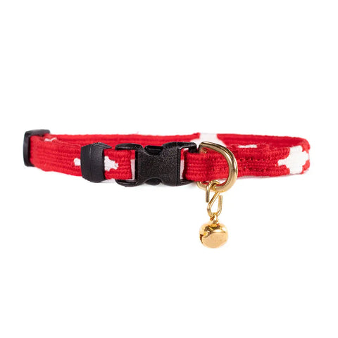 Colorful Cat Collar with Breakaway Safety Buckle – Adjustable Stylish Pet Accessory | Made in USA Auburn Leathercrafters  item