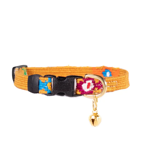 Colorful Cat Collar with Breakaway Safety Buckle – Adjustable Stylish Pet Accessory | Made in USA Auburn Leathercrafters  item