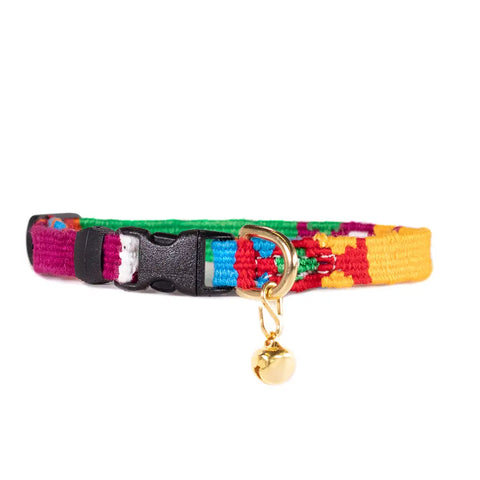 Colorful Cat Collar with Breakaway Safety Buckle – Adjustable Stylish Pet Accessory | Made in USA Auburn Leathercrafters  item